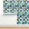Blue Birds Animals Whimsical Books Ducks Watercolor Book Covers Reading Group Duck Readers Library Lover Large Scale Custom Removable Wallpaper by Spoonflower Peel & Stick Wallpaper 2FT Wide